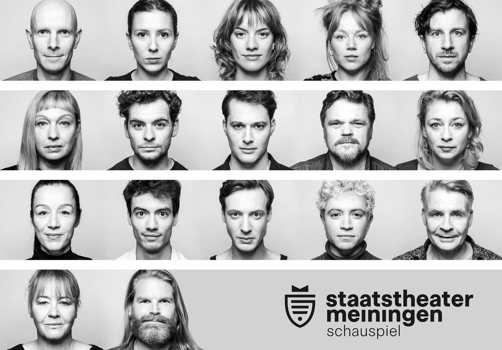 Schauspielensemble des Staatstheaters Meiningen. Fotos: Christina Iberl