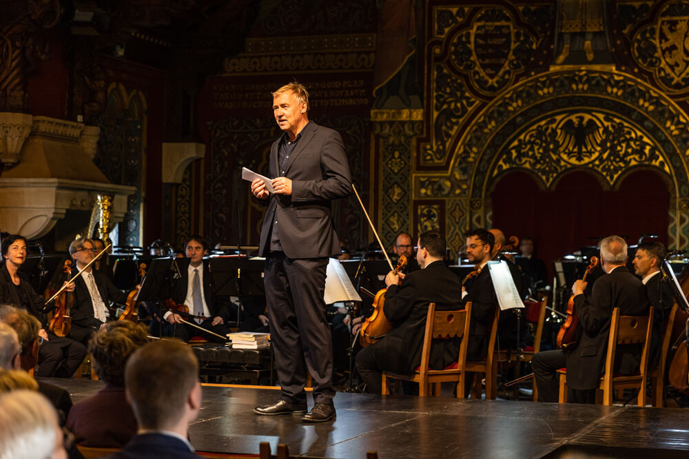  Intendant Jens Neundorff von Enzberg bei der ersten Auflage des Sängerwettstreits 2023 im Festsaal der Wartburg (c) C. Iberl