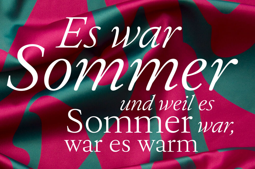 Kostprobe: Es war Sommer. Und weil es Sommer war, war es warm.