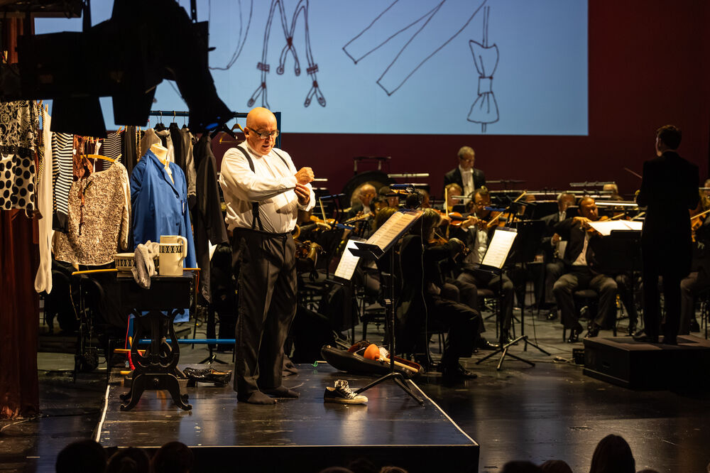 Das Orchester zieht sich an 